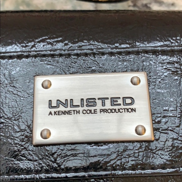 Black Patent Wristlet Wallet by Kenneth Cole-New - Picture 3 of 8